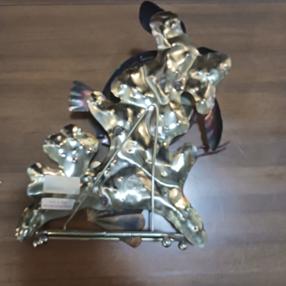 Turtle Sculpture Metal 3D Stand Alone Vintage Sea Turtle Decor Collectible - Picture 4 of 10